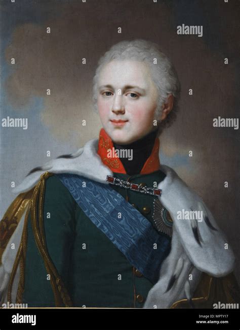 Portrait of Emperor Alexander I (1777-1825 Stock Photo - Alamy