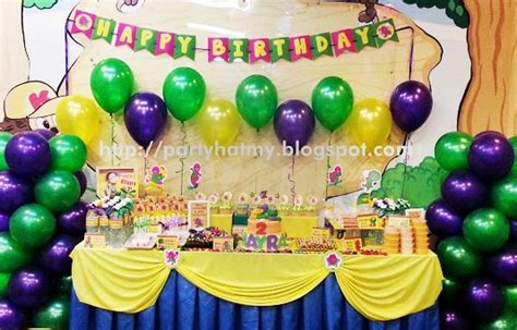 Party Hat: Khayra's Barney Birthday Bash