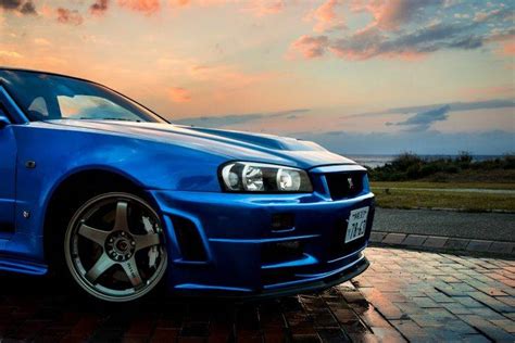 Nissan, Nissan Skyline GT R R34, Car, Blue, JDM Wallpapers HD / Desktop ...