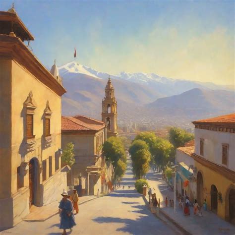 Santiago de Chile historical center, streets, skyscr... | OpenArt