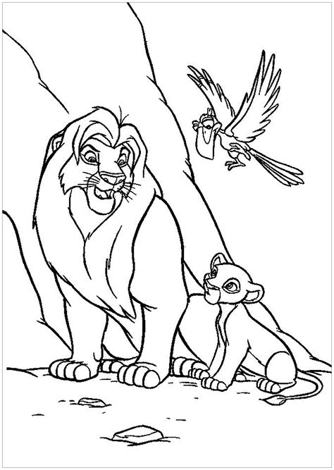 Simba Coloring Pages for Children