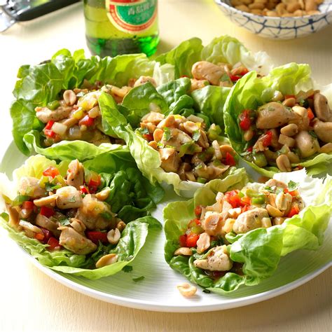 Spicy Chicken Lettuce Wraps Recipe | Taste of Home