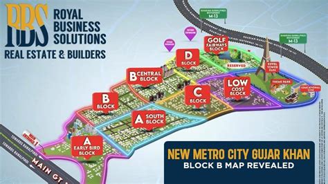 New Metro City Gujar Khan Block B map revealed