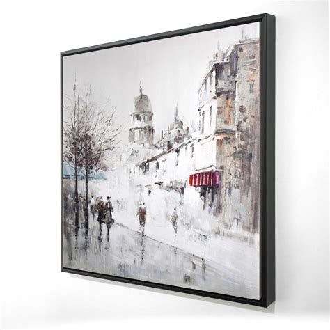 Gray city street | Wall art | Begin Home Decor