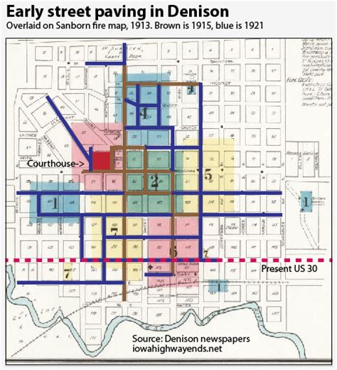 Denison Highway Chronology