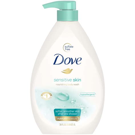 Dove Sensitive Skin Body Wash Pump 34 oz - Walmart.com