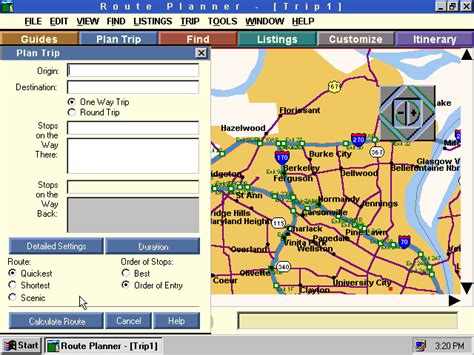 WinWorld: Rand McNally Route Planner 1.1