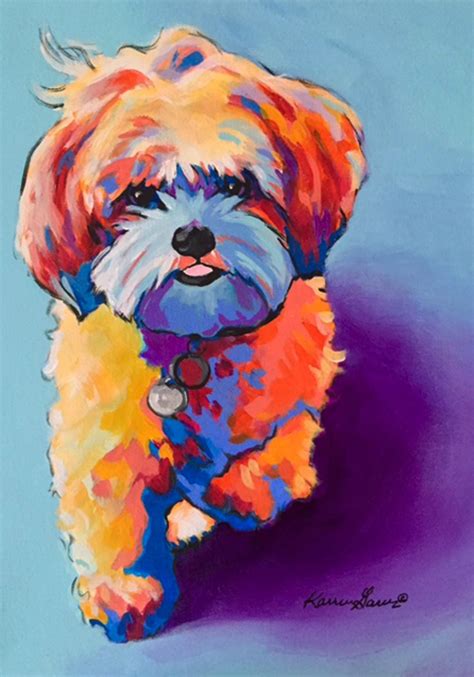 Shih Tzu Maltese Print Shih Tzu Maltipoo Custom Canvas Pet | Etsy | Dog pop art, Pop art pet ...
