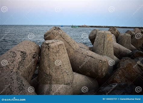 N4 Beach in Kasimedu stock image. Image of morning, landscape - 144422721