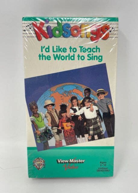 Kidsongs VHS Tapes - I'd Like to Teach the World to Sing for sale online | eBay