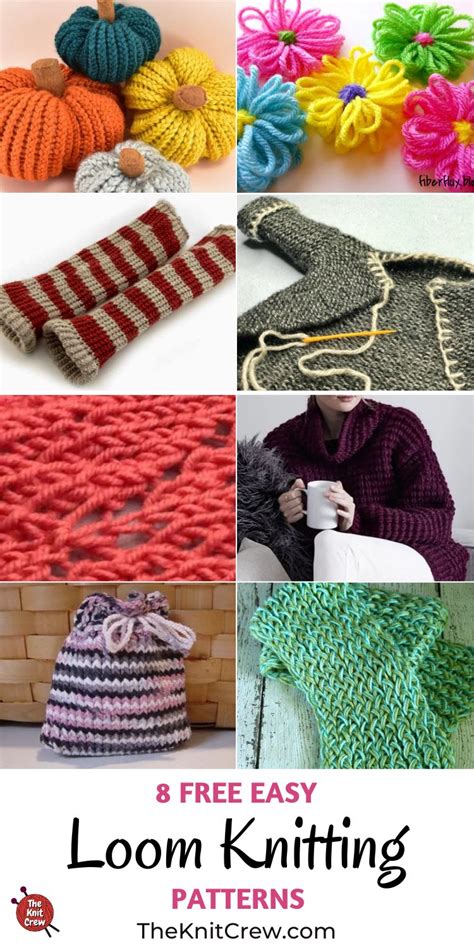 8 Free Loom Knitting Patterns Ideas - The Knit Crew