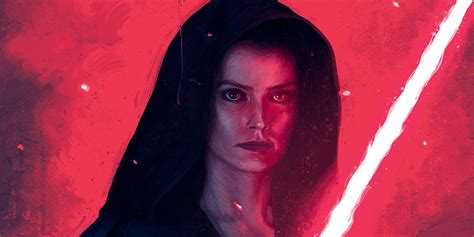 Star Wars 9: Dark Rey Art Highlights Her Double-Bladed Lightsaber Scene ...