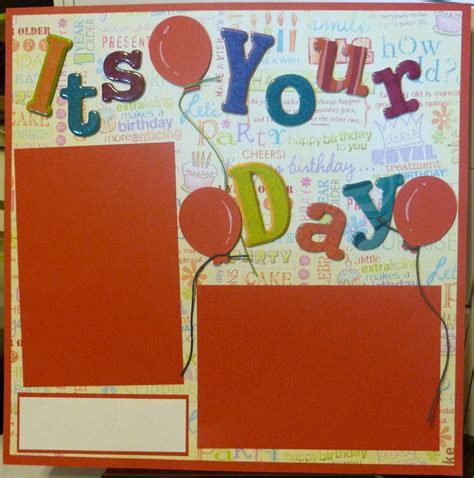 birthday scrapbook layouts | Birthday Layout | Page Layouts | Pinterest | Birthday scrapbook ...