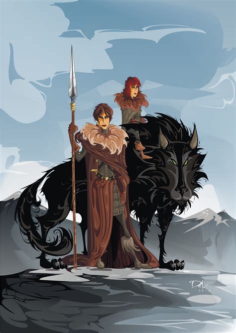 Osha, Rickon and Shaggydog by dejan-delic on DeviantArt