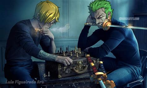 Sanji vs Zoro by inkartluis on DeviantArt