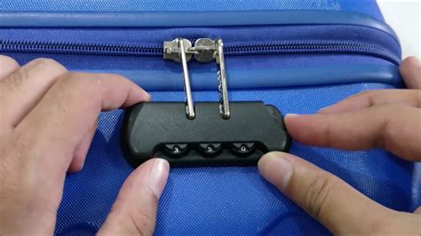 how set luggage lock in less then 3minutes with full demo in detail easy way - YouTube