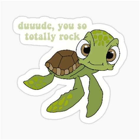 "Squirt from Finding Nemo" Sticker for Sale by gabbieprimiano | Redbubble