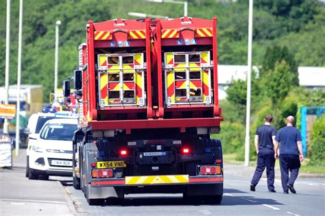 Large fire at Bridgend industrial estate leads to evacuation - Wales Online