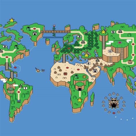 Awesome Super Mario World Map | Complex