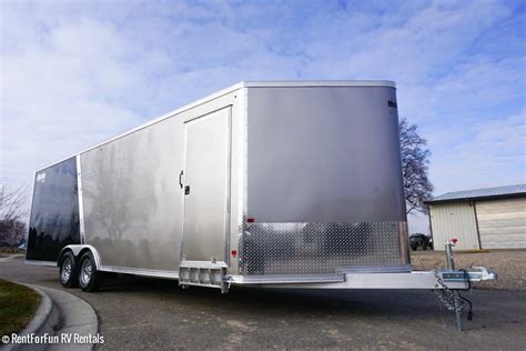 24' Ultra Light Aluminum Enclosed Trailer Rental - All Purpose Car ...