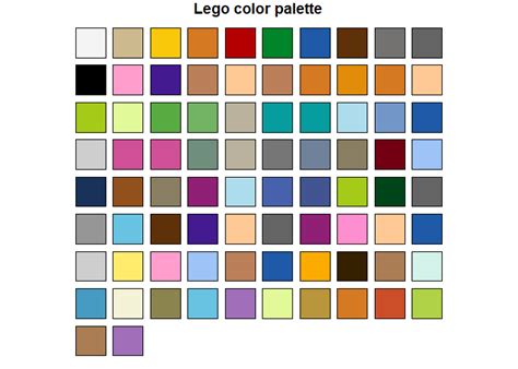 Official Lego Color Palettes • legocolors