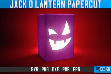 Jack-o- Lantern Papercut SVG | Halloween Graphic by flydesignsvg · Creative Fabrica