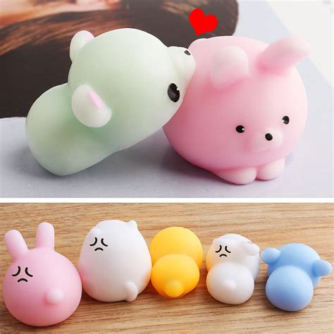 Mochi Squishies Toys, Outee 16 Pcs Squishies Cat Stress Mochi Animals ...