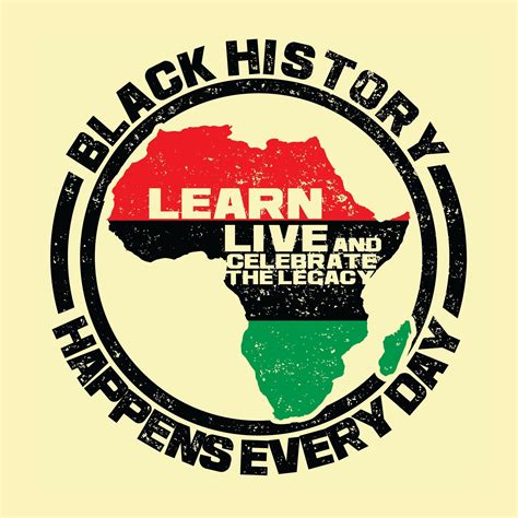 Black History Happens Everyday Poster by Sankofa Designs | The Black Art Depot