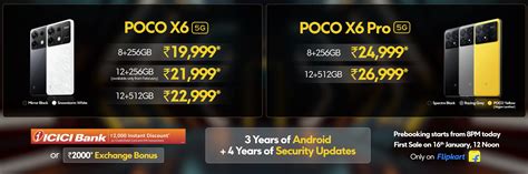 POCO X6 5G And POCO X6 Pro 5G Launched in India: Price, Offers, And ...