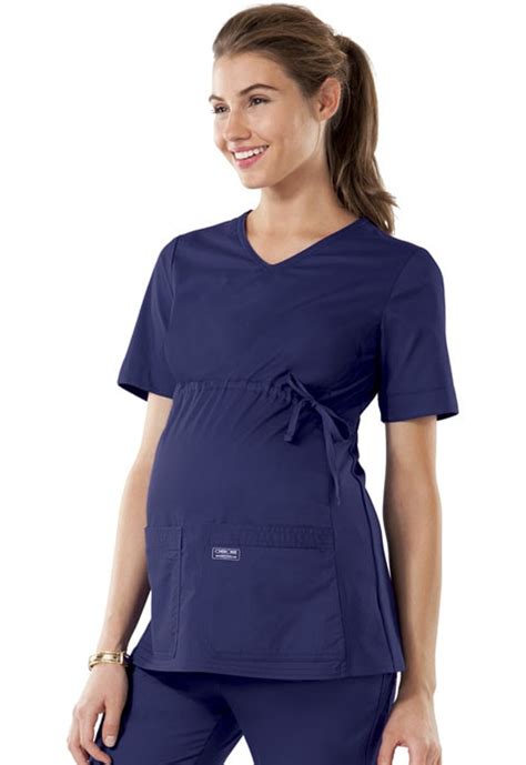 Cherokee maternity scrub top