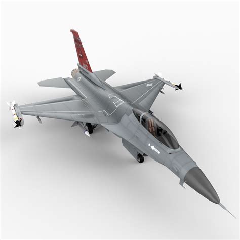 F16 32C 3D Model .max .obj .3ds .c4d .lwo .lw .lws .ma .mb - CGTrader.com