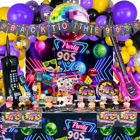 Turn back time with these 90s theme party decorations - Get inspired here