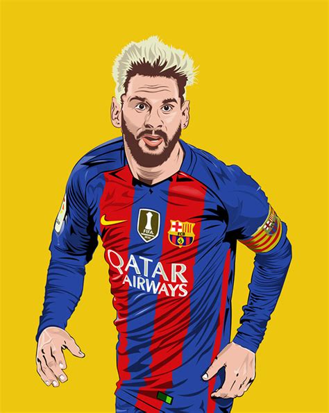 Messi - Vector/Cartoon illustration. :: Behance