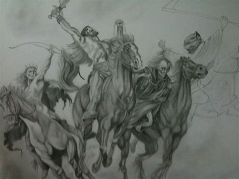 Four Horsemen Drawings