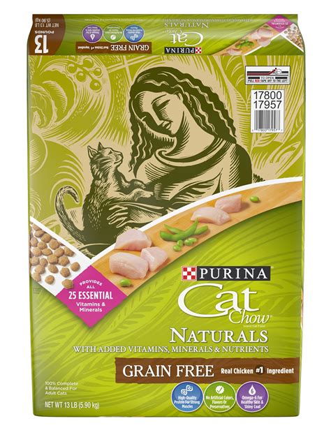 13-lb Purina Cat Chow Grain Free Natural Dry Cat Food Naturals With Real Chicken - Walmart.com