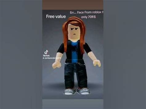 Err... face from Roblox Is now free! its only 70robux - YouTube