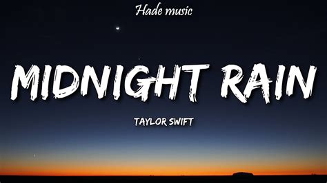 Taylor Swift - Midnight Rain (Lyrics) - YouTube