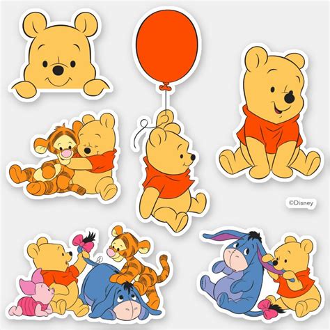 Baby Pooh and Pals Sticker | Zazzle | Ursinho pooh personagens, Usinho pooh, Amigos do ursinho pooh