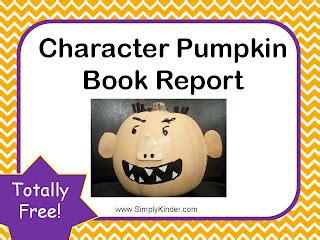 Classroom Freebies: Pumpkin Book Report Freebie!