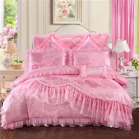 Luxury Silk Cotton Jacquard Wedding Bedding Set Beautiful bride duvet ...