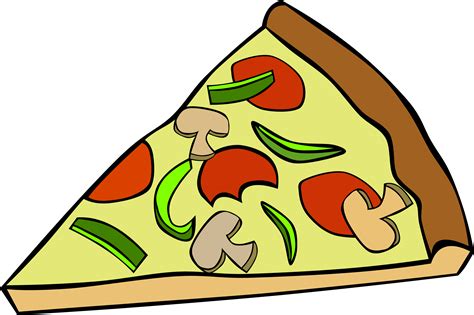 Clipart - Fast Food, Snack, Pizza, Pepperoni Mushroom