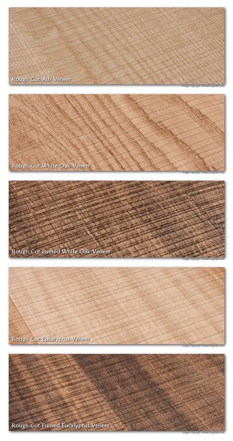 Paperbacked Rough Cut White Oak Wood Veneer Sheets