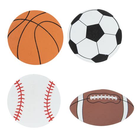 Sport Ball Painted Wood Shapes | Hobby Lobby | 1518877