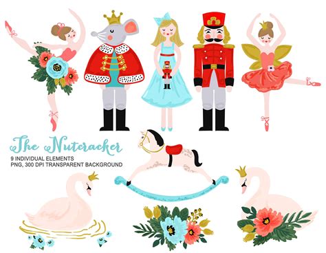 Nutcracker Clip Art, Nutcracker Clipart, Digital Watercolor Nutcracker ...