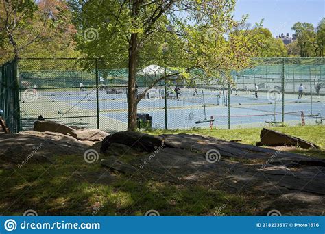 Tennis Complex in Central Park Editorial Photography - Image of park ...