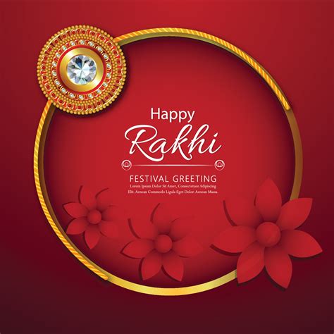 Rakhi design for Happy Raksha Bandhan background 2050069 Vector Art at Vecteezy