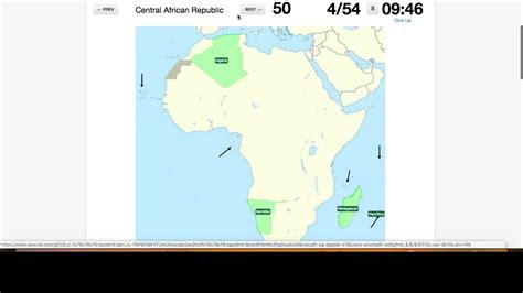 Sporcle - Clicking Countries of Africa (no outlines) - YouTube