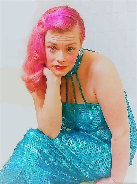 Pink retro hairstyle aqua sequin dress mermaid prom Fashion portrait ...