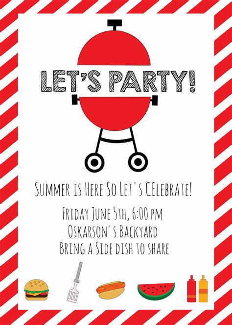 30 Bbq Party Invitation Wording | Example Document Template