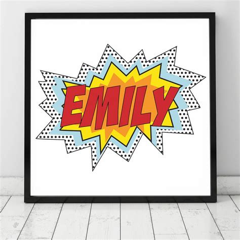 Personalised 'Pop Art' Poster | Pop art, Poster art, Pop art posters